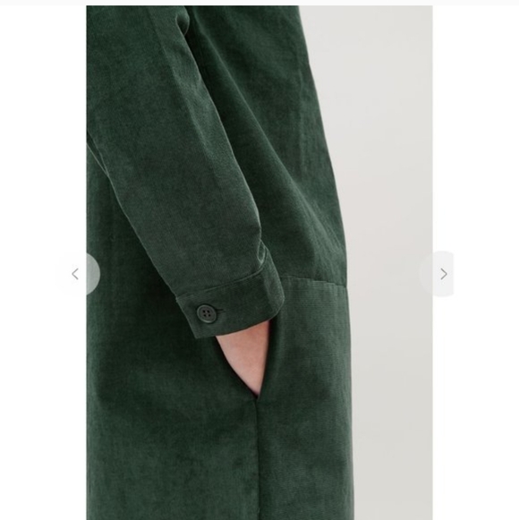 COS A-line Forest Green Corduroy Dress - Picture 5 of 12
